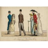 Godefroy (Adrien Pierre François) and others. - A bound group of caricatures of English fashion in