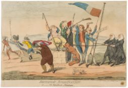 Gillray (James) - Britania's Assassination, or _ The Republicans Amusement; The Castle in the