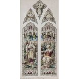 Heaton (Clement),  Butler (James), Bayne (Robert) - 2 original designs for stained glass windows,