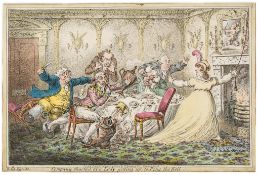 Gillray (James) - French Liberty, British Slavery, a satirical diptych on the French Revolution, the
