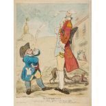 Gillray (James) - A Hackney Meeting, depicting Byng, Mainwaring and Fox at a hustings event,