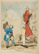 Gillray (James) - A Hackney Meeting, depicting Byng, Mainwaring and Fox at a hustings event,