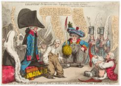 Gillray (James) - Lilliputian-Substitutes, Equiping for Public Service, satirising the perceived