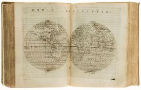 World.- Ptolemaeus (Claudius) - La Geografia, edited by Girolamo Ruscelli,   titles with woodcut