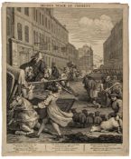 Hogarth (William) - The Four Stages of Cruelty, the set in the first state with the additional '