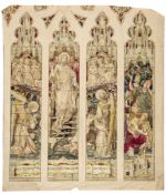 Ward (Thomas),  Hughes (Henry) Attributed to. - 10 original designs for stained glass windows, for