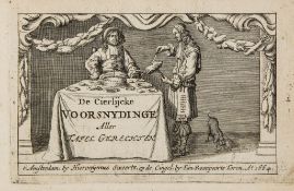 Cookery.- - De Cierlijck Voorsnydinge aller Tafel-Gerechten,  engraved additional pictorial title