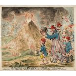 Gillray (James) - The Eruption of the Mountain, _ or _ The Horrors of the "Bocca del Inferno",