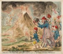 Gillray (James) - The Eruption of the Mountain, _ or _ The Horrors of the "Bocca del Inferno",