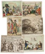 Gillray (James) - A Peep into the Cave of Jacobinism; Evidence to Character, 2 plates for the Anti-