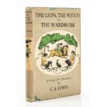 Lewis (C.S.) - The Lion, the Witch and the Wardrobe,  first edition,   colour frontispiece and plain