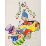 Cooper (Mary) - A small group of original artwork for Be Brave Litle Noddy, a complete