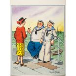 McGill (Donald) - "Don't you poor sailors get dreadfully homesick?"  No, Miss, - we ain't there long