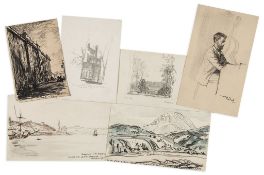 Holden - .- Holden Bone A portfolio of drawings given to his close friend  ( Doctor   Charles).-