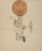 Robinson (William Heath) - 'The Personal Travel System'  two original coloured watercolour over pen,