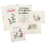 Tyndall (Robert) - A group of 5 pieces of original Noddy artwork, 2 vignette scenes, 'Oh Donkey' and