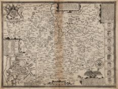 Leicestershire.- Speed (John) - Leicester both Countye and Citie described,  engraved map by Jodocus