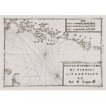 Coronelli (Vicenzo Maria) - Piagge D'Inghilterra Da Fierley A Poortland, Coastal chart from