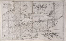 Mount (J.) and T. Page - A New and Correct Chart of the Channel Between England & France, detailed