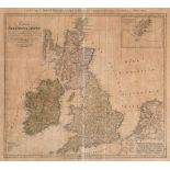 British Isles.- Homann (Heirs of) - A General Map of Great Britain and Ireland, including northern