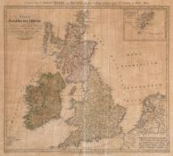 British Isles.- Homann (Heirs of) - A General Map of Great Britain and Ireland, including northern