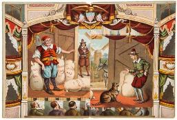 American Editions.- - Puss in Boots, "Pantomime Toy Books" series, double-page chromolithographed