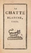 ] La Chatte Blanche, Conte, woodcut title-vignette of cat (Marie Catherine de le Mothe, Comtesse