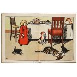 Byron (May) - Ten Little Pussy Cats, 6 colour plates and 4 plain illustrations by Harry Rountree,