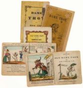 Chapbooks.- - Adventures (The) of Old Dame Trot, and her Comical Cat, hand-coloured wood-engraved