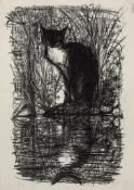 Fischer (Hans (Fis), 1909-1958) - Le chat qui peche lithograph on wove paper, signed in pencil lower