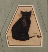 Mérimée (Prosper, 1803-1870) - Cat and Mouse point of brush and pen with black ink, indistinct