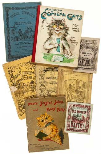 Aunty Jaunty's Tales. Miss Pussey and Master Spot, 7 hand-coloured wood-engraved illustrations, [not