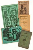 Chapbooks.- - History (The) of Puss in Boots, 4 woodcut illustrations, original dark green printed