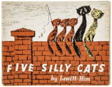 Lewitt (Alina) - Five Silly Cats, illustrated by Lewitt-Him, ink inscription dated "D-Day 6th June