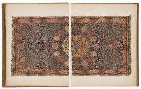 Oriental Rugs.- - An album of watercolours of 16th Century Rugs from the Charles T. Yerkes