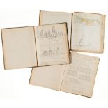 Weissenborn (Hellmuth) - Three sketchbooks,  containing several hundred sketches and designs, most