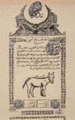 Mecca and Medina.- - Licence granting permission for a Mule to travel through Hegazi...  Licence