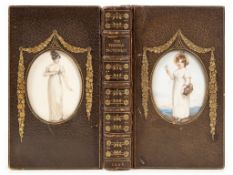 Cosway-Style Binding.- - Thespian Dictionary (The) or Dramatic Biography,  engraved portraits,
