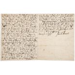 Hume -  Autograph manuscript [part of "Of the Populousness of Ancient...  (David,  philosopher and