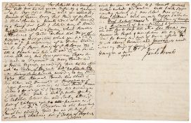 Hume -  Autograph manuscript [part of "Of the Populousness of Ancient...  (David,  philosopher and