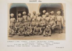 Regimental History [31st Punjabis],  8 mounted silver gelatine-print photographic plates, original