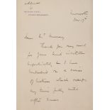 Scott -  Autograph letter signed to “Mr Murray”, 2 pp  ( Capt.   Robert Falcon,  naval officer and