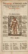 Almanacks.- Bellerson (Philip) - Bellerson, 1624. An Almanacke for the yeere of our Lord God, 1624,