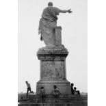 Robert Frank (b.1924) - Back of Statue, Livorno, Italy, 1961 Gelatin silver print, printed on Agfa