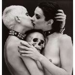 David Bailey (b.1938) - Angie Hill & Catherine Bailey Kissing, 1986 Gelatin silver print on Agfa