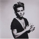 Patrick Demarchelier (b.1943) - Johnny Depp, 1986; Timothy Leary, 1993 Two platinum prints  on