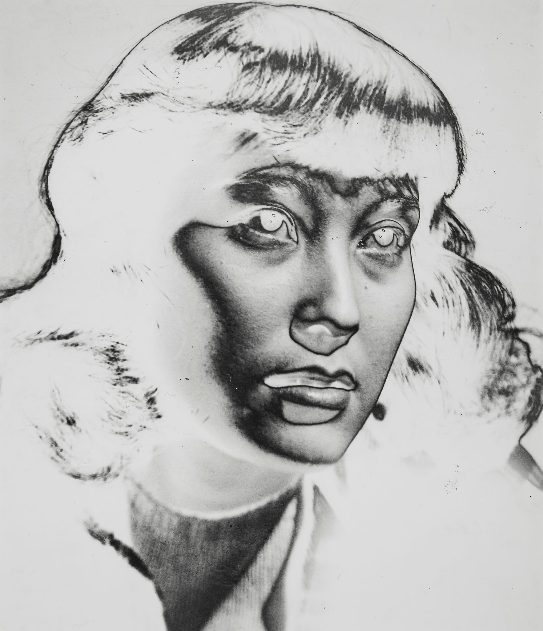 School of the Institute of Design - Untitled (Solarized Image of a Woman), 1940 Gelatin silver