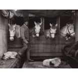 Herbert Ponting (1870-1935) - Oates with Ponies, 1910 Gelatin silver contact print, titled in pencil