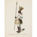 Peru.- - The Costume of the Inhabitants of Peru,  no text, 19 hand-coloured stipple-engraved plates,