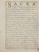 Carta Executoria, - granting arms for Iacob and Franciscus Aguilar of Borja, Zaragoza  granting arms